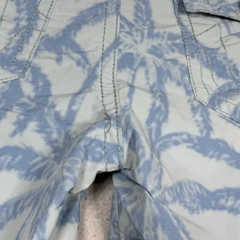 TRUE RELIGION Ricky Board Shorts 12” Swim Trunks Men’s 42 Palm Trees Relaxed Fit
